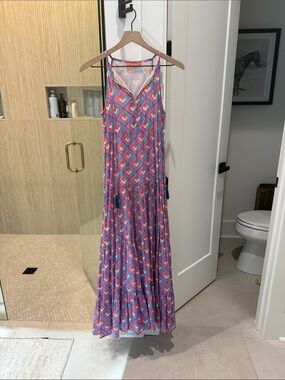 Oliphant | Dresses | Oliphant Sleeveless Piped Maxi Dress Orchid Green Size Xs Nwt
